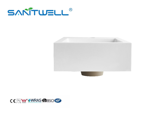 SWZ460 Thick Edge Various Size Customized Artificial Stone Basins Single Hole Durable Stone Counter Top Sinks