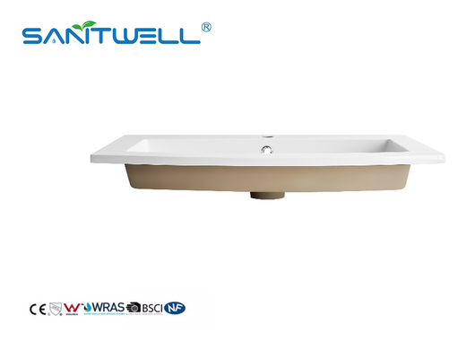 Popular Models SWZ820 Favorable Price Stone Resin Basins Durable OEM Acceptable Matt White Washing Hand Basins For Hotel