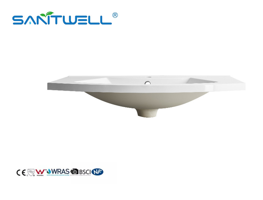 Special Models New Design SWS800-2 Sanitary Ware Artificial Stone Basins Unique Shape Glossy White Washing Hand Basins
