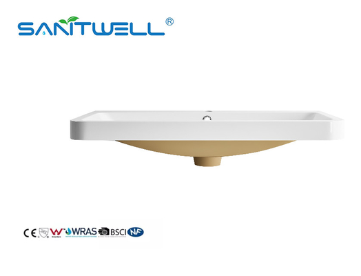 SWY80 Unique Models Chaozhou Good Sale Artificial Stone Basins Easy Clean Durable Stone Washing Hand Basins For Bathroom
