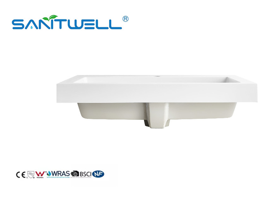 SWQ635 Top Quality Wholesale Factory Stone Basins Durable Rectangle Shape Cabinet Basins With Shampoo Basins