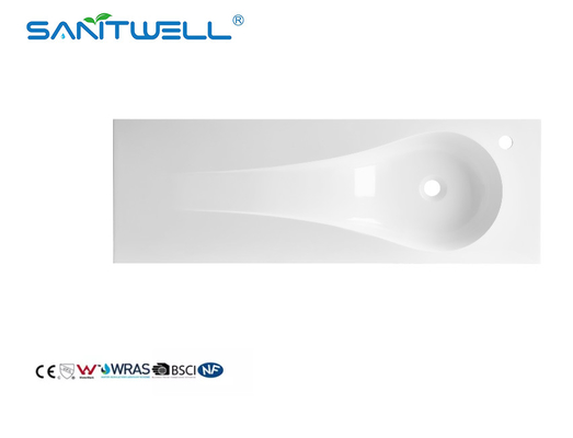 Special Design SW6041-1095 New Model Right Single Hole Stone Basins Rectangle Shape Cabinet Sinks