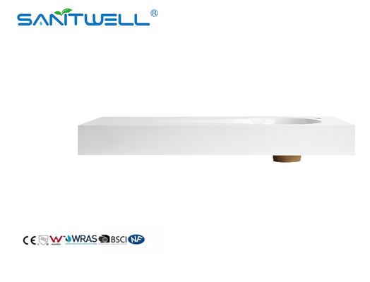 Special Design SW6041-1095 New Model Right Single Hole Stone Basins Rectangle Shape Cabinet Sinks