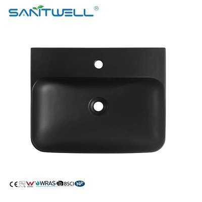New Fashion Styles AB8522 Bathroom Sinks Rectangle Shape Matt Black Above Counter Wash Hand Basins