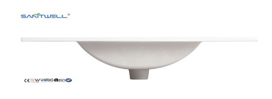 AC8003-90 China Chaozhou Suppliers Ceramic Cabinet Basins 900MM Length Glossy White Easy Clean