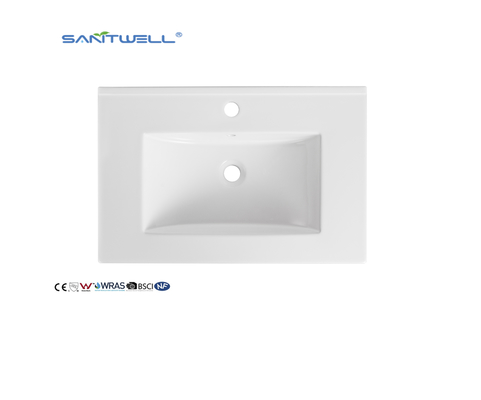 AC8003-70 New Popular Nice Design Ceramic Cabinet Basin 700MM Length Wash Hand Sinks Bathroom