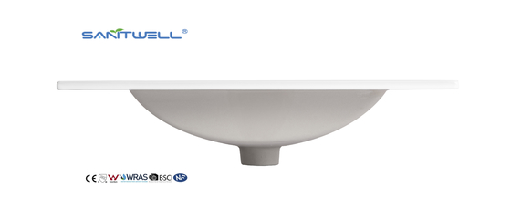 AC8003-70 New Popular Nice Design Ceramic Cabinet Basin 700MM Length Wash Hand Sinks Bathroom