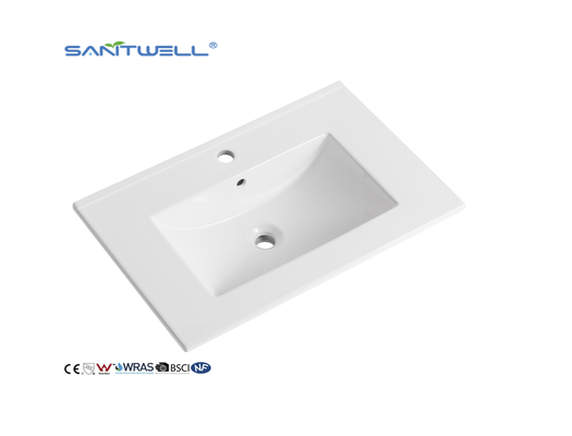 AC8003-70 New Popular Nice Design Ceramic Cabinet Basin 700MM Length Wash Hand Sinks Bathroom