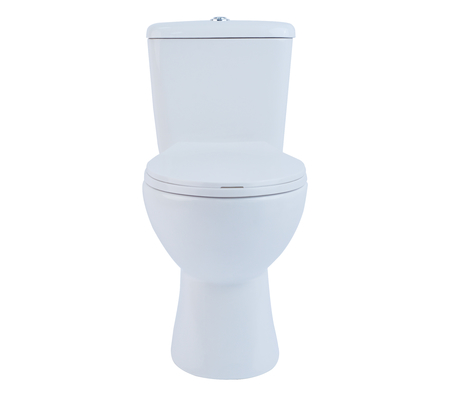 SH121-P Chaozhou Cheap Price Two Piece Toilets Rimless Flushing WC With PP Soft Closed Seat Cover For Russian Market