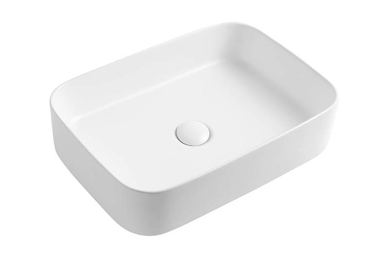 2023 Chaozhou Popular DesignRectangle Art Wash Basin Ceramic Basin Above Counter Basin