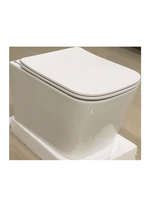 China factory wholesale rimless commode wall hang hiddden cistern wc toilet bathroom toilet