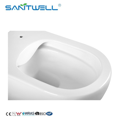 New morden bathroom water saving p-trap 180mm wall mounted toilet hidden cistern bathroom accessories