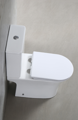 Chaozhou Popular Ceramic Two PIece Toilets Rimless Flushing White Color WC
