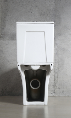 Chaozhou Popular Ceramic Two PIece Toilets Rimless Flushing White Color WC