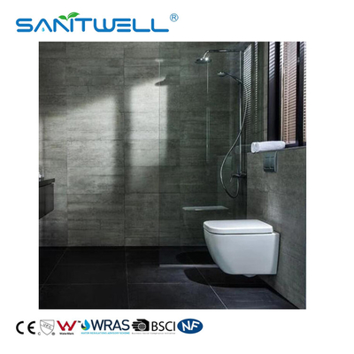 Rimless flushing ceramic wall hanging wc  white color for bathroom
