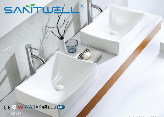 New Design Square AB143 Above Counter Basin Ceramic Vanity Bowl  510*370*120 mm