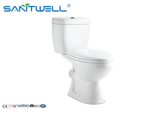 White Two piece toilet 685*350*750 mm Size living room NR121 , Free Standing Toilet