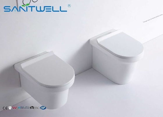 Wall Mounted Concealed Cistern Ceramic Toilet Modern Water Saver Flush Types