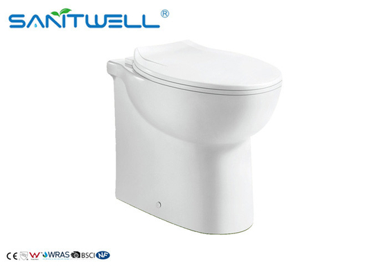 Thin Seat Cover UF Rimless Wall Hung Wc Toilet , Eastern Europe Toilet
