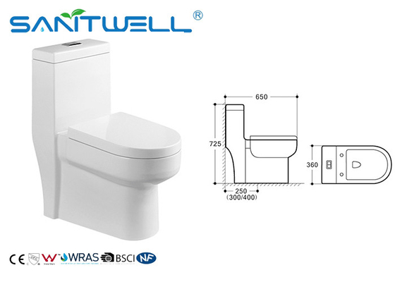 New Design Inodoro China Suppliers Siphonic WC Pipe glazed with antibacterial , S trap toilet