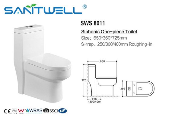 New Design Inodoro China Suppliers Siphonic WC Pipe glazed with antibacterial , S trap toilet