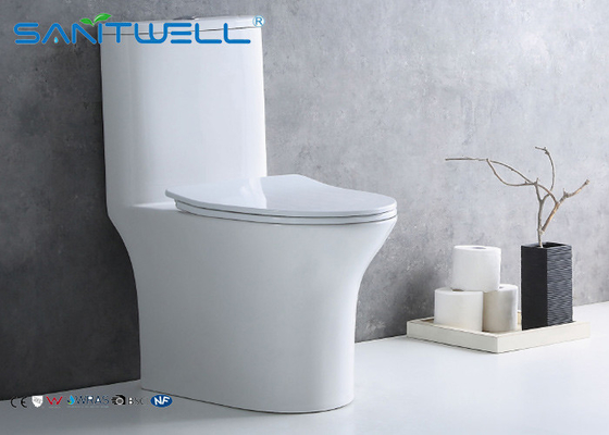 Round s trap siphonic wc one piece fitting watermark toilet SWS08011