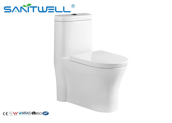 Sanitary ware siphonic wc , one piece S trap ceramic toilet CE Certification