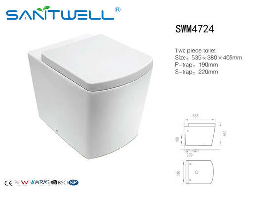 Bathroom WC Back To Toilet Small 2 Piece Toilet Bowl For Elegant Bathrooms