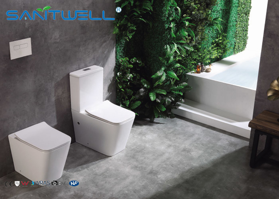 High end European Standard Wall Faced Toilet Ceramic Two Piece 545*360*410mm