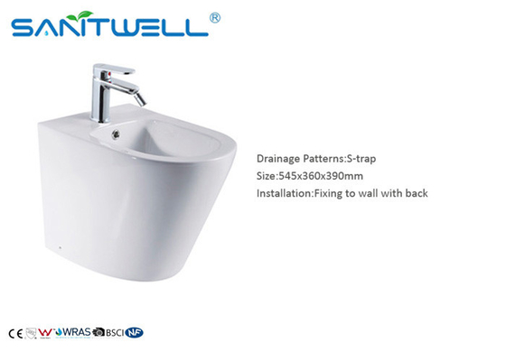 Lady Bathroom Back To Wall Bidet Sanitary Ware Ceramic  Material 545*360*390mm