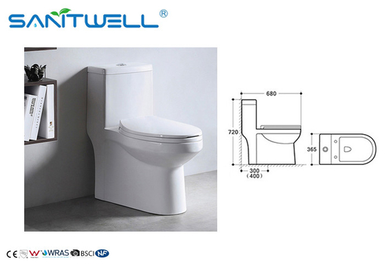 Chaozhou popular Styles Ceramic Siphonic WC one piece toilet White Color