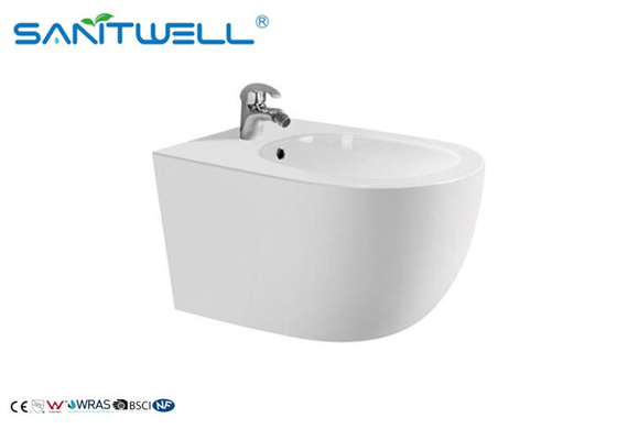 Bathroom Wc White Wall Hung Bidet 520*370*305 mm size , Floor mounted bidet