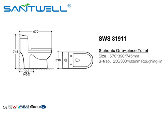 Bathroom American Standard Siphonic Toilet Supper Swirling SWS81911