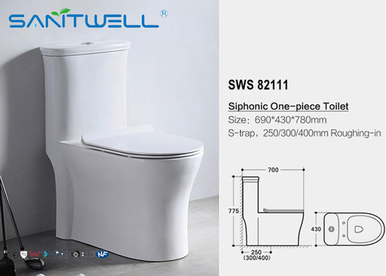 Round siphonic wc  Self-cleaning glaze style Ceramic Material