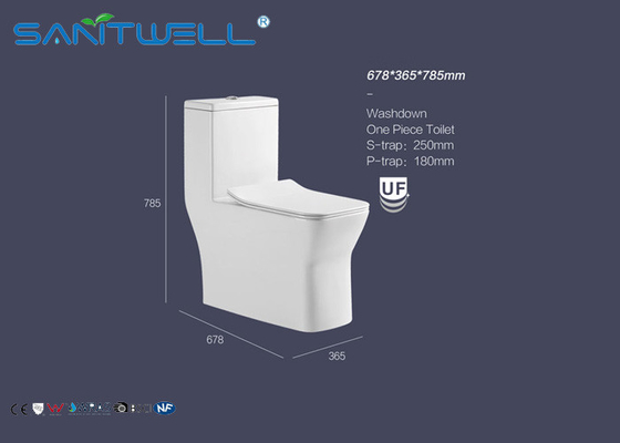 Public sanitary ware washdown Ceramic Toilet one piece WC OEM
