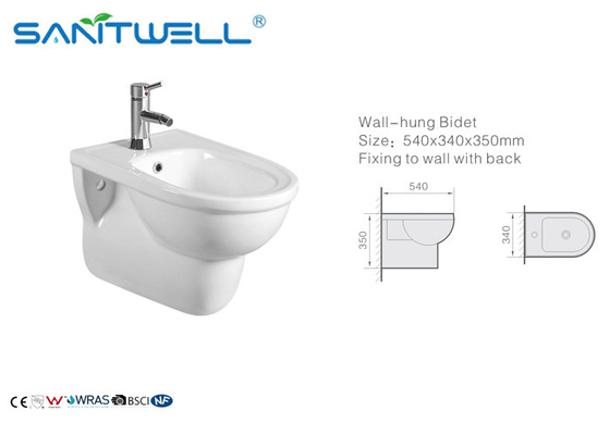 Sanitary ware smart ladies bidet  shattaf water closet wall mounted muslim