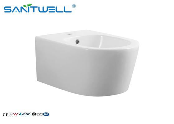 European Bidet White 490*360*360mm SWT331 Ceramic Material 180mm Roughing in
