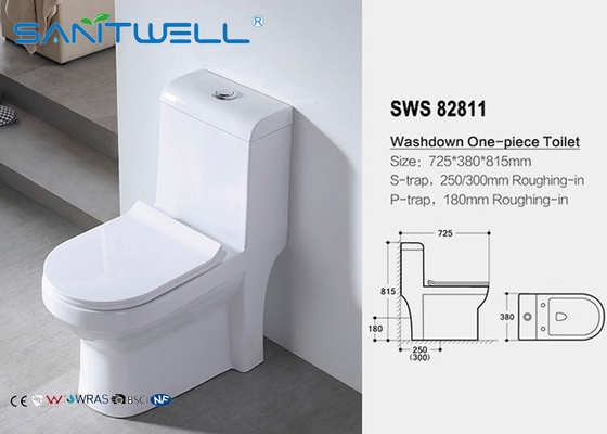 Smooth toto Washdown Toilet bowl ceramic one piece WC CE Certification