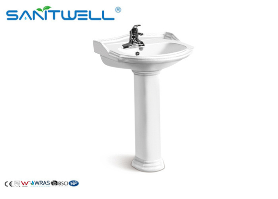 Middle East style sanitary ware bathroom big size pedestal wash basin