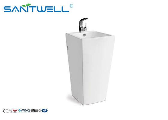 SWC2141 bathroom pedestal basins , Single hole oval ceramic sink