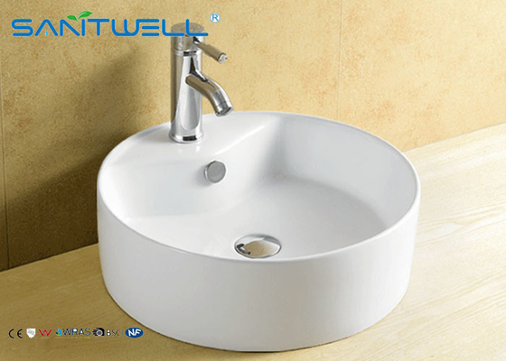 Basin Above Counter Mounting Ceramic Vanity Hand Wash Basin 410*410*145mm
