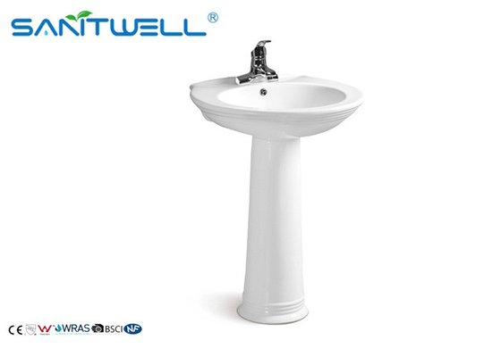 WC Bathroom Pedestal Basins pedestal wash hand basin two piece for home decoration