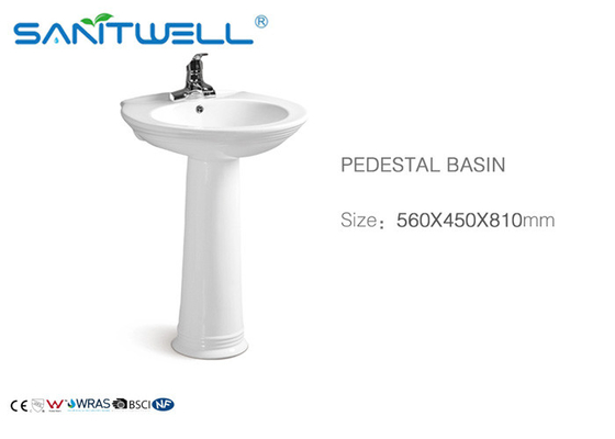 WC Bathroom Pedestal Basins pedestal wash hand basin two piece for home decoration