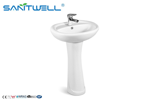 Fashion bathroom sanitary ware ceramic pedestal basin CE Certification