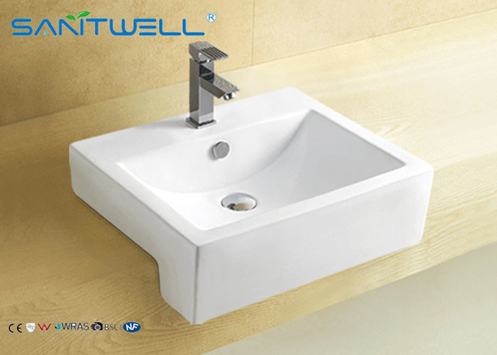 Above Counter Top Wash Basin 545*445*170 mm , white ceramic sink