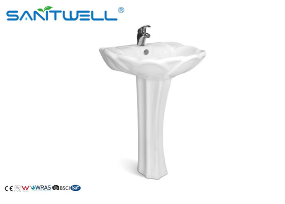 Sanitary Ware free standing wash basin with pedestal ceramic wash bas