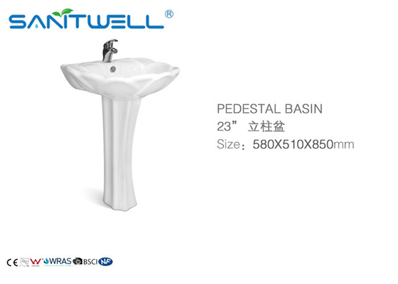 Sanitary Ware free standing wash basin with pedestal ceramic wash bas