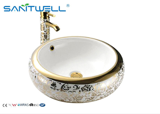 Sanitary Ware High end ceramic Art Basin Above Counter Sink Bathroom 500*500*165mm