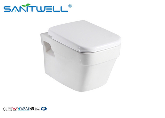European Rimless Wall Mounted Wc , Wall Outlet Toilet  Ceramic Toilet