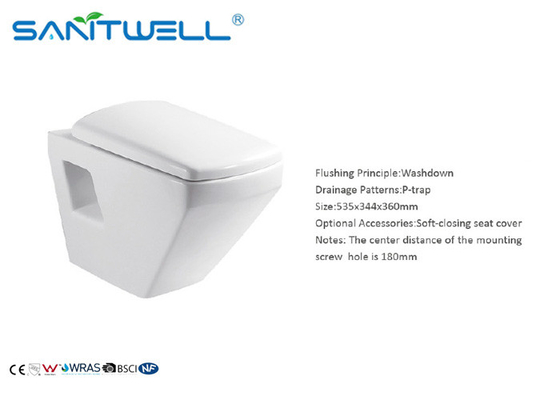 Sanitary ware stock  wall mounted wc  535*344*360mm Size SWA925